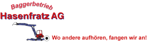Logo Baggerbetrieb Hasenfratz
